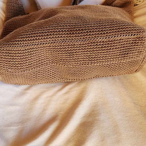 The SAK large brown woven lined HOBO bag BOHO - Picture 3 of 10